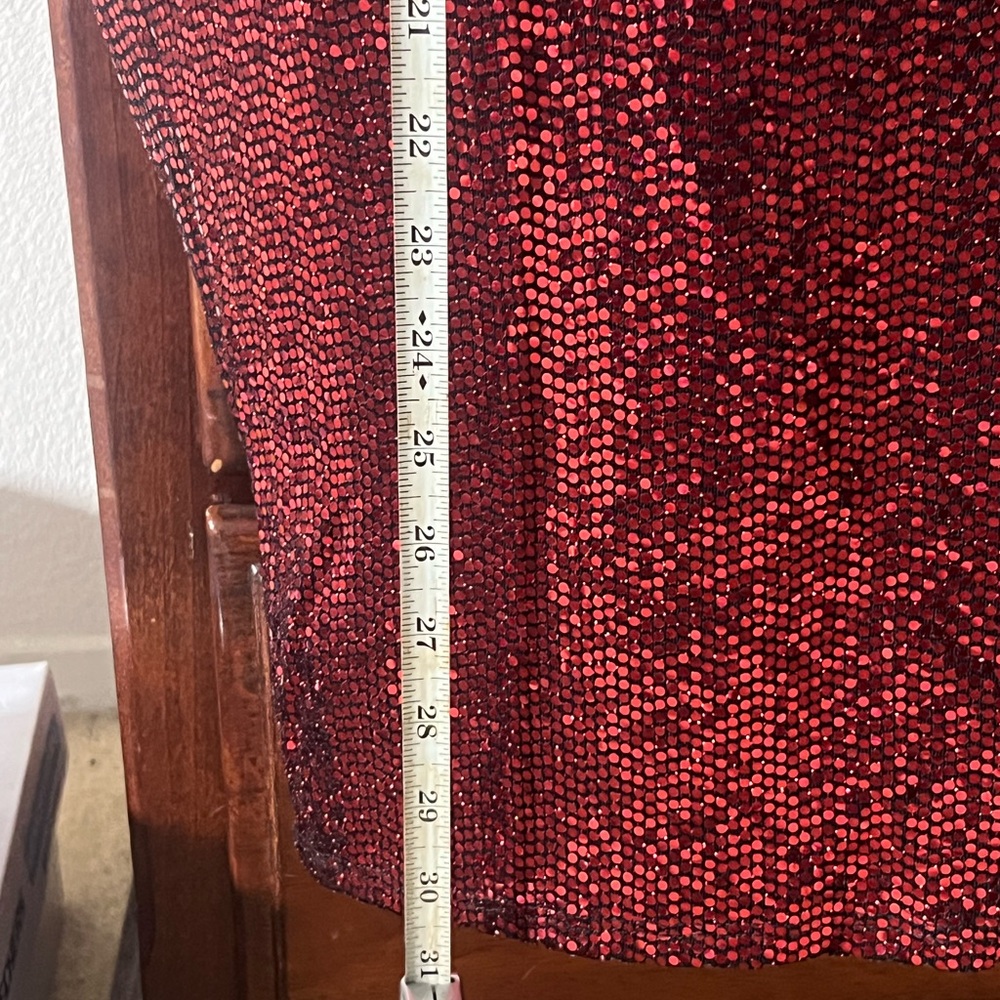 Mind Code Sparkling Red Backless Dress - image 8